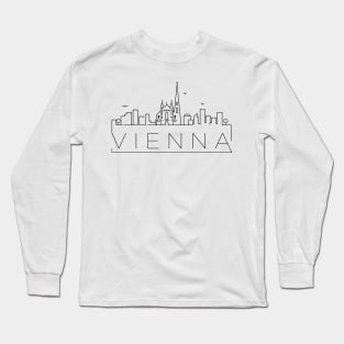 Vienna Minimal Skyline Long Sleeve T-Shirt